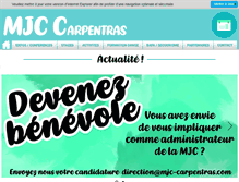 Tablet Screenshot of mjc-carpentras.com